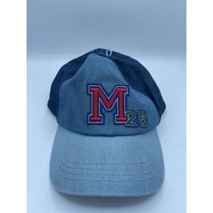 NEW Disney Parks Our Universe Mickey Mouse 28 Blue Denim Baseball Hat Cap Adult﻿